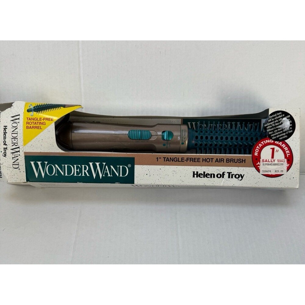 VTG NEW IN BOX Helen of Troy WonderWand 1" Tangle-Free Hot Air Brush Rotating